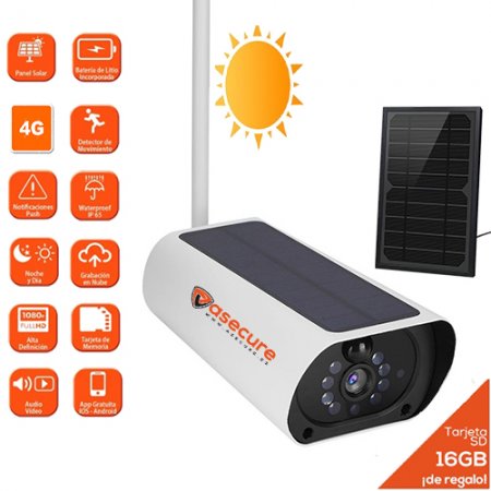 Cámara aSecure Solar+Batería+4G